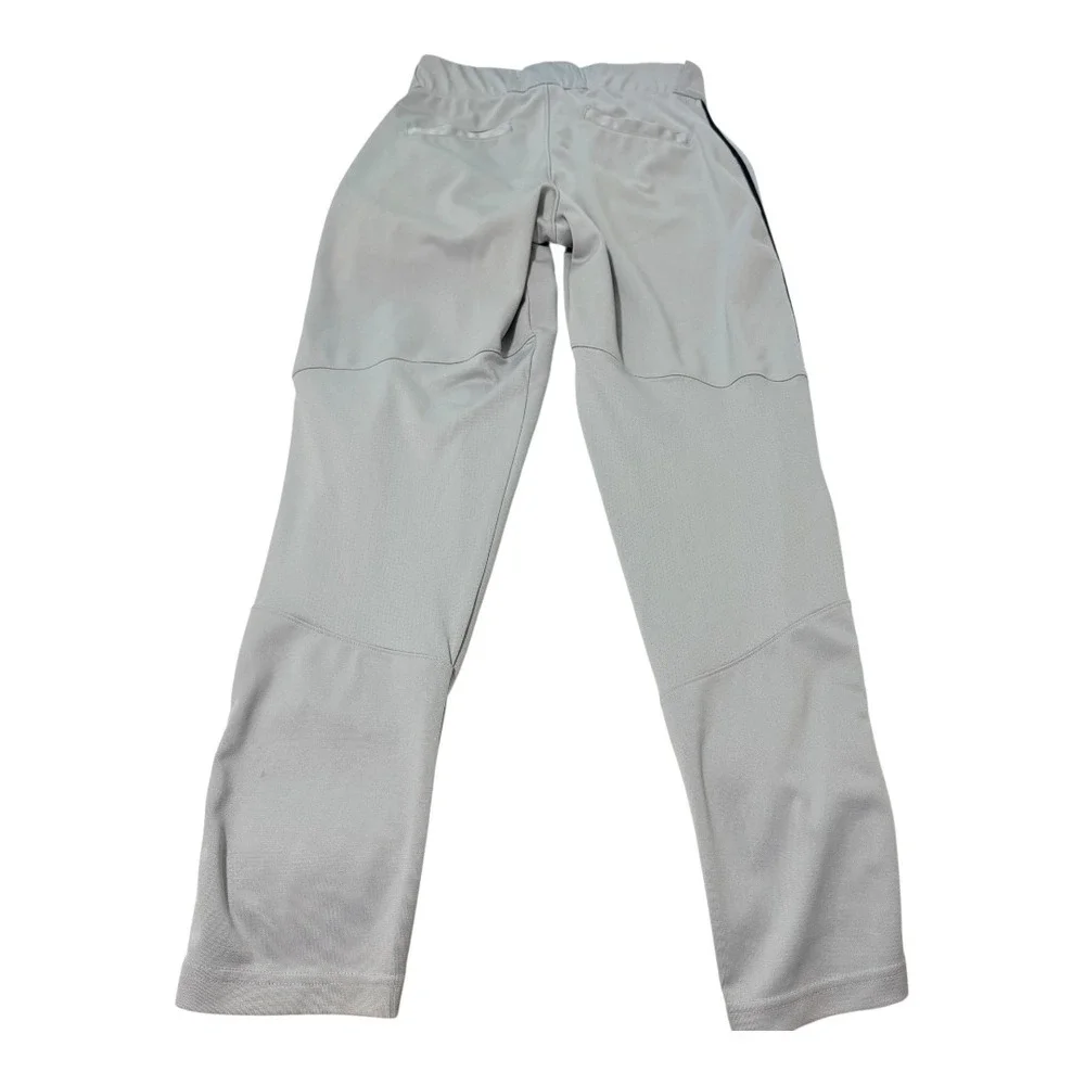 2 Pairs Nike Dri-FIT Swingman Baseball Pants Gray Navy Piped Small